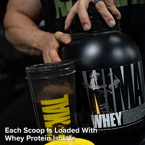 Animal Whey Isolate Whey Protein Powder – Isolate Loaded for Post Workout and Recovery – Low Sugar with Highly Digestible Whey Isolate Protein - Brownie Batter - 4 Pounds