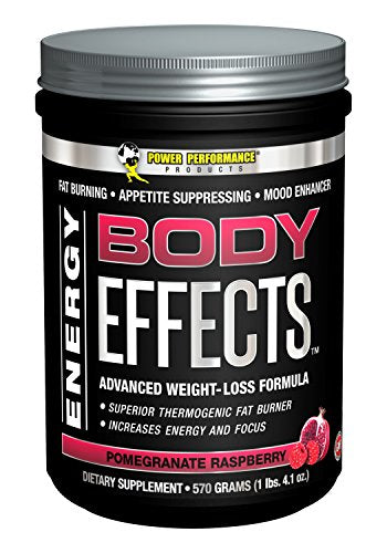 Power Performance Products Body Effects Pre Workout Supplement, Pomegranate Raspberry, 570 grams