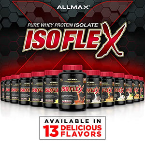 ALLMAX Nutrition - ISOFLEX Whey Protein Powder, Whey Protein Isolate, 27g Protein, Chocolate, 5 Pound