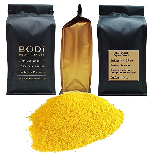 bodi : Bee Pollen Powder - 100% Pure Natural Chemical Free (4 8 16 32 oz) (8 oz)