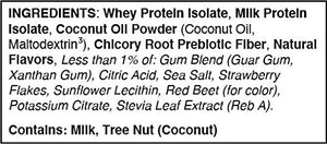 BiPro Bold Milk & Whey Protein Powder Isolate for Every Lifestyle, Strawberries & Crème 1 Pound - No Added Sugar, Suitable for Lactose Intolerance, Gluten Free, Contains Prebiotic Fiber