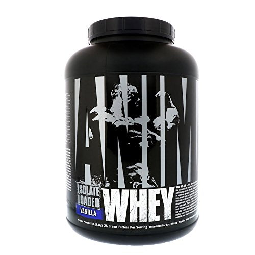 Animal Whey Isolate Whey Protein Powder – Isolate Loaded for Post Workout and Recovery – Low Sugar with Highly Digestible Whey Isolate Protein - Vanilla - 5 Pounds