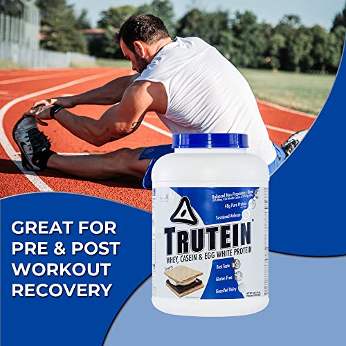 Body Nutrition Protein Powder - Trutein Smores 4lb Whey, - Natural Keto Drink - Weight Loss, Workout, Recovery