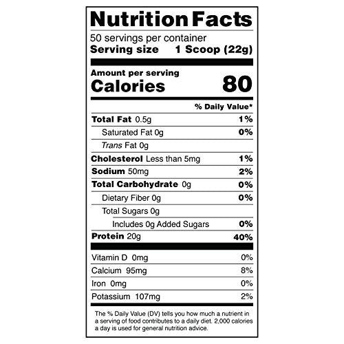 Realist Lifestyle Real Whey Protein Isolate Powder, Invisible Flavor, Clean Ingredients, 2.42 Pounds, 50 Servings, Soy Free