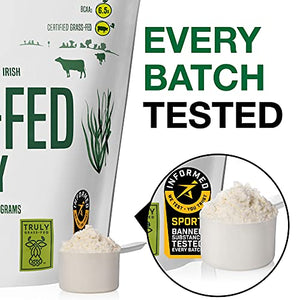 AGN Roots Grassfed Whey Protein | Certified Brand List ASPCA | Certified Entire Life On Pasture Grass Fed | Unflavored | Informed Choice & Sport | Sustainably Farmed | Certified by A Greener World