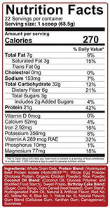 Rich Piana 5% Nutrition Real Carbs + Protein with Real Food Meal Replacement Powder, Complex Carbohydrates, Low Glycemic Recovery, Lean Muscle Mass Gainer, 53.1 oz, 22 Servings (Birthday Cake)