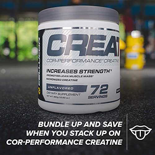 Cellucor Pre Workout & Creatine Bundle, C4 Original Pre Workout Powder, Watermelon, 30 Servings + Cor Performance Creatine Powder, 72 Servings