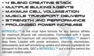 GEC NTC NITROCELL 4X CREATINE QUAD PACK