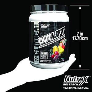 Nutrex Research Outlift | Clinically Dosed Pre-Workout Powerhouse, Citrulline, BCAA, Creatine, Beta-Alanine, Taurine, Banned Substance Free | Blackberry Lemonade | 506 Gram - 17.8 oz