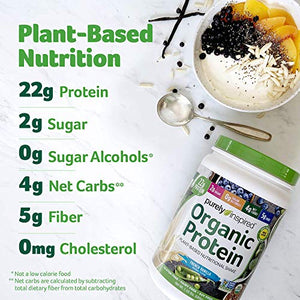 Plant Based Protein Powder | Purely Inspired Organic Protein Powder | Vegan Protein Powder for Women & Men | 22g of Plant Protein | Pea Protein Powder | Vanilla Protein Powder, 1.5 lb (17 Servings)