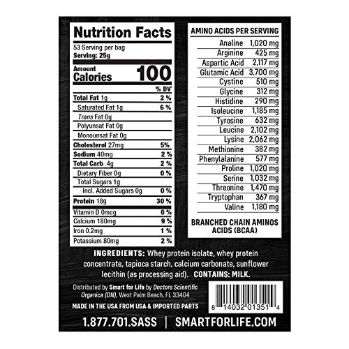 Smart for Life - Whey Protein Puffs - High Protein Zero Sugar Whey Protein Isolate Puffs 3LB - 18 Grams Protein Snacks Bulk - Non-GMO, Gluten-Free - 3 Pound Box - 53 Serving