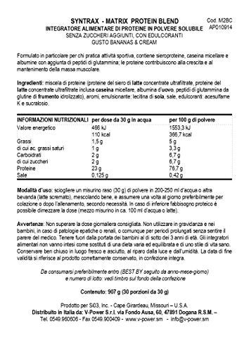 Syntrax Matrix 2.0, Bananas and Cream, Whey Protein, 2.00 Pounds