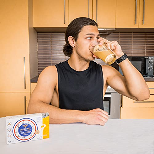 Queen Bee Royal Smoothie 100% Organic Food Supplement with Raw Bread, Royal Jelly, Propolis - Metabolism Booster & Immune Support - High in Vitamins, Minerals, Essential Amino Acids & Antioxidants
