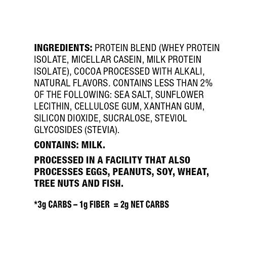 Quest Nutrition Chocolate Milkshake Protein Powder, High Protein, Low Carb, Gluten Free, Soy Free, 48 Ounce (Pack of 1)