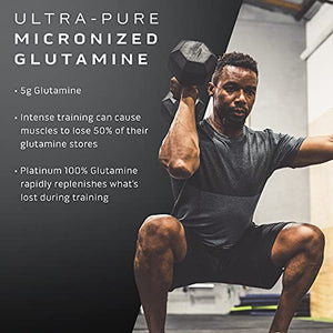 Glutamine Powder | MuscleTech 100% Pure L Glutamine Powder | Post Workout Recovery Drink | L-Glutamine Powder for Men & Women | Muscle Recovery | Unflavored (60 Servings)