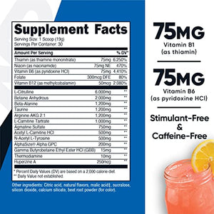 Nutricost Stim-Free Pre-Workout, 30 Servings (Pink Lemonade) - Non-GMO, Gluten Free