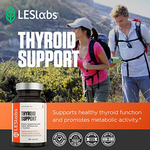 LES Labs Thyroid Support, Natural Supplement for Thyroid Health, Metabolism & Thyroid Hormone Levels, 60 Capsules