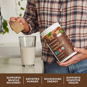 Amazing Grass Protein Superfood: Vegan Protein Powder, All in One Nutrition Shake, with Beet Root Powder, Rich Chocolate, 18 Servings (Old Version)