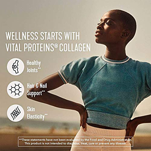 Vital Proteins Collagen Peptides Powder Supplement (Type I, III) for Skin Hair Nail Joint - Hydrolyzed Collagen - Dairy and Gluten Free - 20g per Serving - Unflavored 5 oz Canister