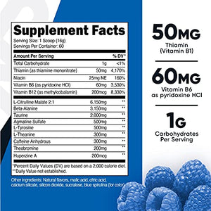 Nutricost Pre-Workout Complex Powder Blue Raspberry (60 Serv)