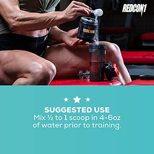 Redcon1 Total War - Pre Workout, 30 Servings, Boost Energy, Increase Endurance and Focus, Beta-Alanine, 350mg Caffeine, Citrulline Malate, Nitric Oxide Booster - Keto Friendly (Cali Splash)