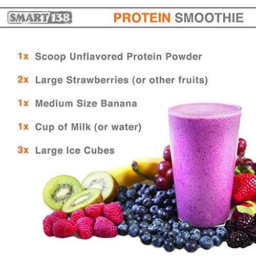 Smart138 Vanilla Pea Protein, Ultra-Fine Powder, Vegan, Gluten-Free, Soy-Free, Dairy-Free, Non-GMO, USA/Canada, Keto (Low Carb), Natural BCAAs (1000g / 2.2lbs, Vanilla)