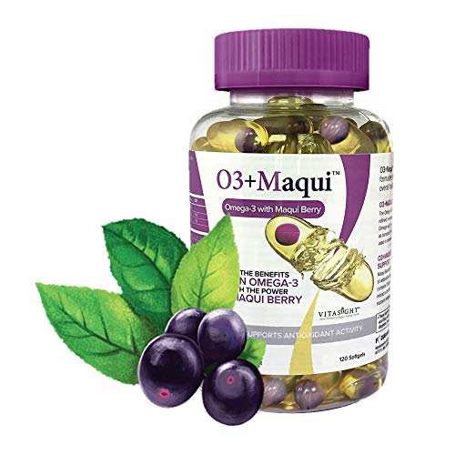 VitaSight Omega 3+ Maqui-Vitamin Supplement, Combats Dry Eyes and Supports Healthy Tears (Contains 120 Softgels)