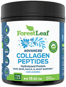 Advanced Hydrolyzed Collagen Peptides - Unflavored Protein Powder - Mixes Into Drinks and Food - Pasture Raised, Grass Fed - for Paleo and Keto; Joints and Bones - 41 Servings Collegen