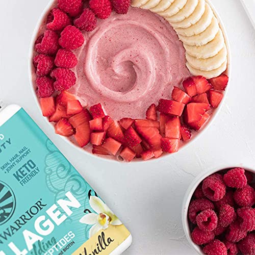 Sunwarrior Vegan Collagen Building Protein Peptides with Hyaluronic Acid & Biotin (Vanilla)(Vegan) 1.1 Pound (Pack of 1)