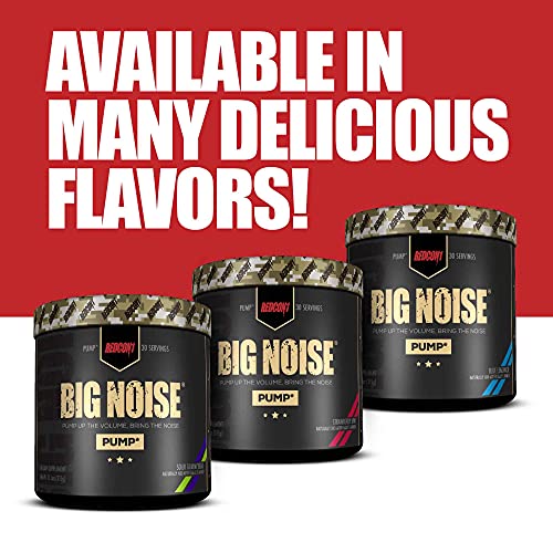 Redcon1 Big Noise Pump Formula (30 Servings) - Non-Stim, Increased Energy and Focus, Vasodilator, Intense Pumps (Watermelon)