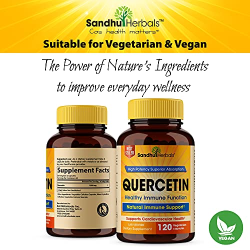 Quercetin 1000mg Per Serving Vegetarian Capsules