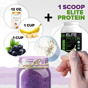 Organic Protein Powder - 25 Grams of Pea and Hemp Protein,14 Servings - Meal Replacement Shake, Plant Based, USDA Organic, Non-GMO, Dairy-Free, Vegan, Bundle - Vanilla and Chocolate