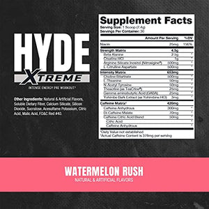 ProSupps Mr. Hyde Xtreme (Former NitroX) Pre-Workout Powder Energy Drink - Intense Sustained Energy, Pumps & Focus with Beta Alanine, Creatine & Nitrosigine, (30 Servings, Watermelon Rush)