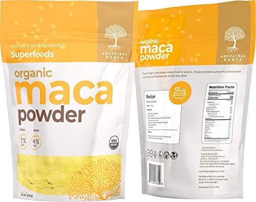 Ancestral Roots Organic Maca Powder - Ancient and Powerful Superfood (8 oz)