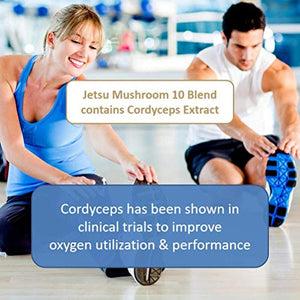 Mushroom Extract Powder - Powerful 10 Blend, Organic Lions Mane, Cordyceps, Reishi, Shiitake, Turkey Tail Mushrooms Nootropic Brain Supplement for Energy, Calm, Focus & Immune System Booster