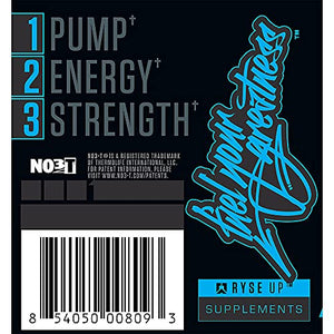 Ryse PRE Workout | Ryse Up Supplements | Fuel Your Greatness™ | Energy, Endurance, Focus, Next Level Pump, Citruline, Taurine, Arginine, CarnoSyn® Beta Alanine, 20 Servings (Tiger's Blood)