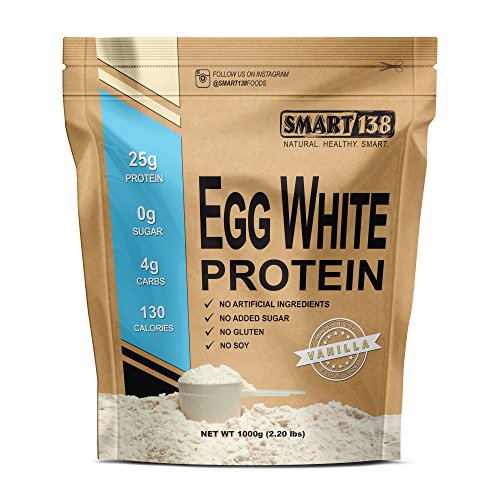 Egg White Protein Powder | Non-GMO, Gluten-Free, Soy-Free, Dairy-Free, Keto (Low Carb), Paleo, Made in USA, Natural BCAAs (1000g / 2.2lbs, Vanilla)