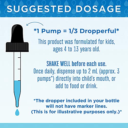 USDA Organic Kids Liquid Ionic Zinc by MaryRuth's | Vegan Liquid Zinc Sulfate + Organic Glycerin | Immune Support & Cognitive Development | Formulated for Ages 4-13 | 2oz
