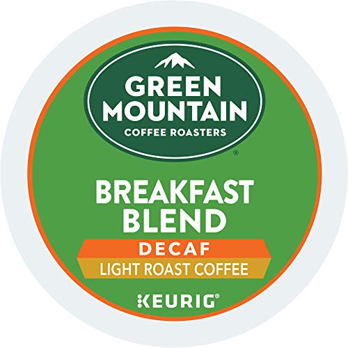 Green Mountain Coffee Roasters Decaf Breakfast Blend , Single-Serve Keurig K-Cup Pods, Light Roast Coffee, 32 Count