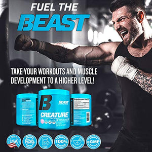 Beast Sports Nutrition – Creature Creatine Complex – Fuel Muscle Growth – Increase Strength – Enhance Endurance – Reduce Recovery Time – 5 Forms of Creatine – Pink Lemonade 60 Servings