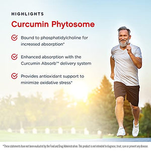 Jarrow Formulas Curcumin Phytosome 500 mg - 120 Veggie Caps - Formulated with Meriva - Antioxidant Support - Curcumin Absorb Delivery System - 60 Servings