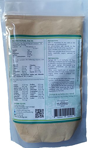 Triple Maca Powder by Incaliving ( Red, Black and Yellow Maca) * 100% USDA Organic * 100% Gelatinized * 250g * Authentic Peruvian MACA