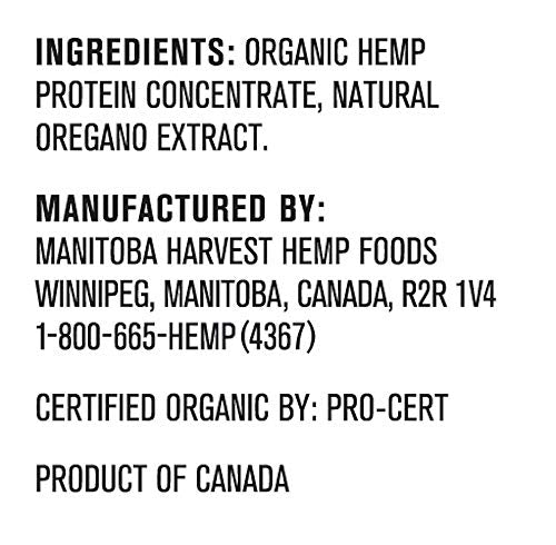 Manitoba Harvest Hemp Yeah! Organic Max Protein Powder, Unsweetened, 16oz; with 20g protein and 4.5g Omegas 3&6 per Serving, Keto-Friendly, Preservative Free, Non-GMO
