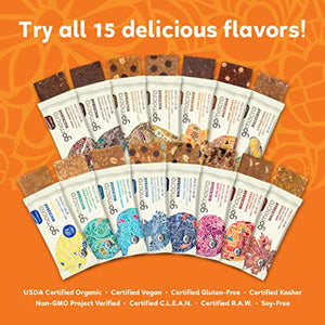 GoMacro MacroBar Organic Vegan Protein Bars - Sunflower Butter + Chocolate (2.3 Ounce Bars, 12 Count)