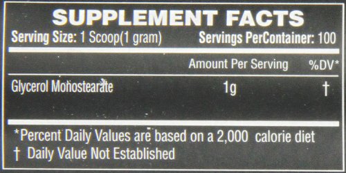 LiveLong Nutrition Glycerol Monostearate GMS Powder - Hydration, Endurance, Muscle Pump for Pre Workout. Multi use Powder for Homemade Ice Cream, and Powder for pre Workout, 3.5 Ounce