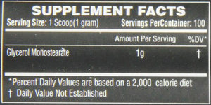 LiveLong Nutrition Glycerol Monostearate GMS Powder - Hydration, Endurance, Muscle Pump for Pre Workout. Multi use Powder for Homemade Ice Cream, and Powder for pre Workout, 3.5 Ounce