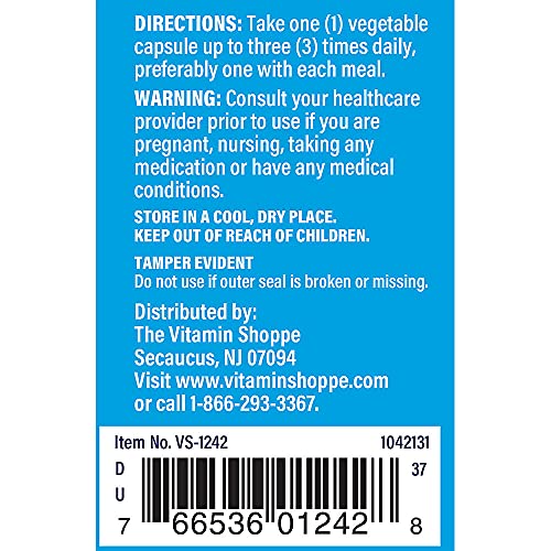 The Vitamin Shoppe Quercetin with Bromelain 250mg Antioxidant (60 Capsules)