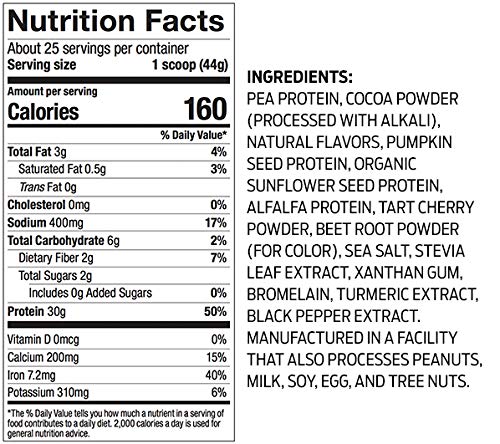 Vega Sport Protein Powder, Plant-Based Vegan Protein Powder (14 Servings) (Peanut Butter)