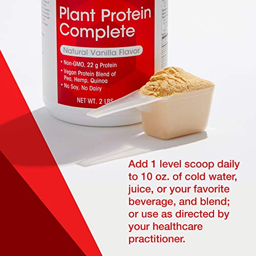 Protocol Plant Protein Complete - Pea, Hemp, and Quinoa Protein Shake - Vanilla - 2 Lbs (907 g)