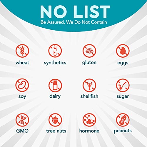 Surebounty 6-in-1 Super Collagen, Food Source Type I, II, III, Exclusive Formula, Turmeric + Black Pepper + Vitamin C + Hyaluronic Acid + Biotin, Keto & Paleo, No Hormone, No Sugar, Anti-Aging, 90 ct